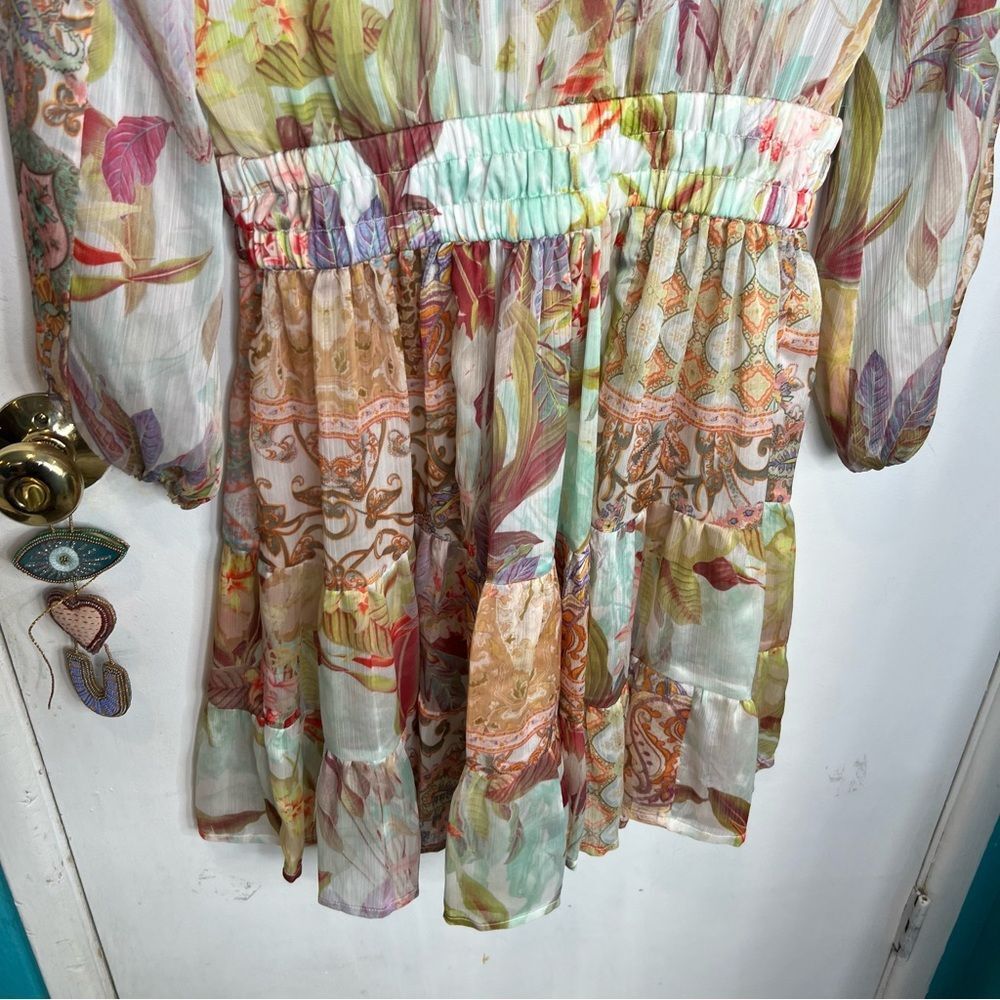 Guess Floral Midi Dress - Multicolor - Picture 8 of 13